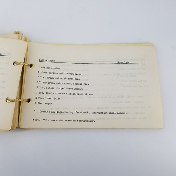 Vint Cooking Around The Square Second Time Around Recipe Cookbook Group Handmade - Picture 8 of 10